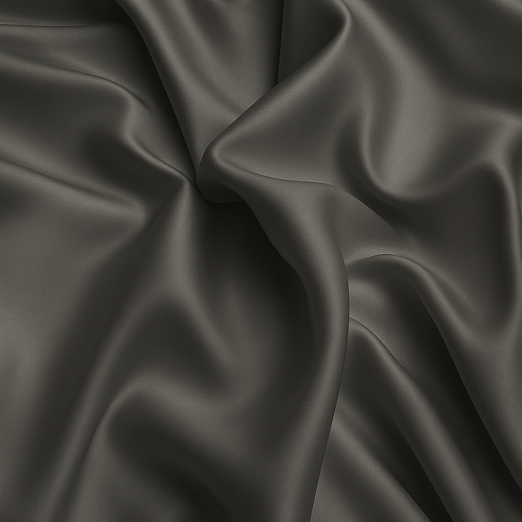 Zijden materiaal in het grijs