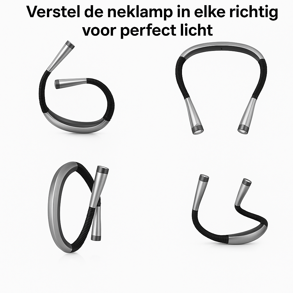 De standen van de neklamp die compleet buigbaar is