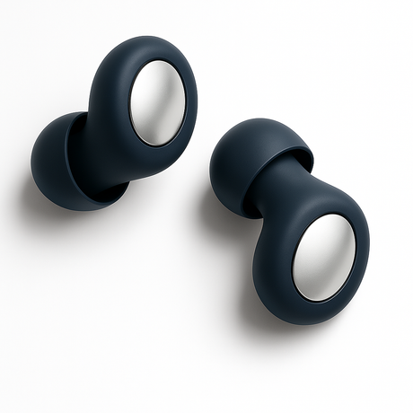 Oordopjes slapen in het blauw