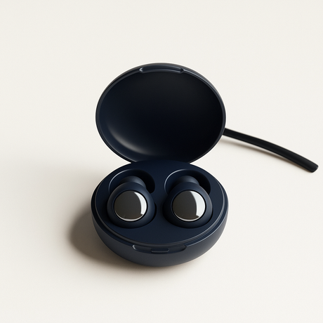 Oordopjes slapen in het blauw met doosje