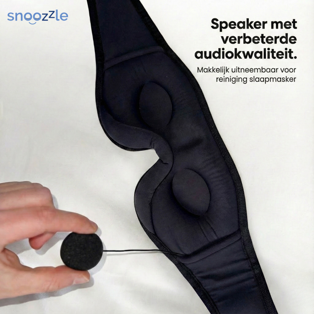 Uitleg verbeterde geluidskwaliteit speaker van Bluetoothslaapmasker