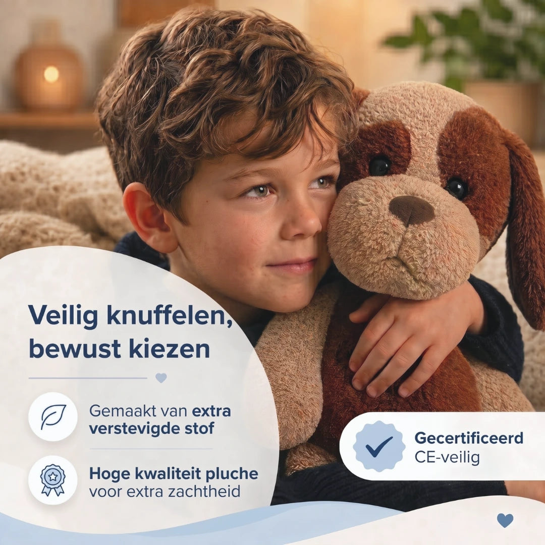 Verzwaringsknuffel hond CE