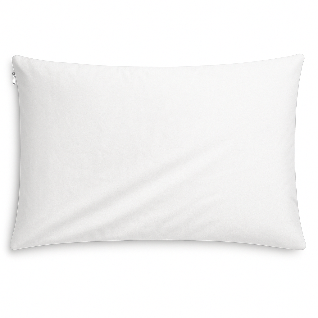 Wit zijden kussensloop