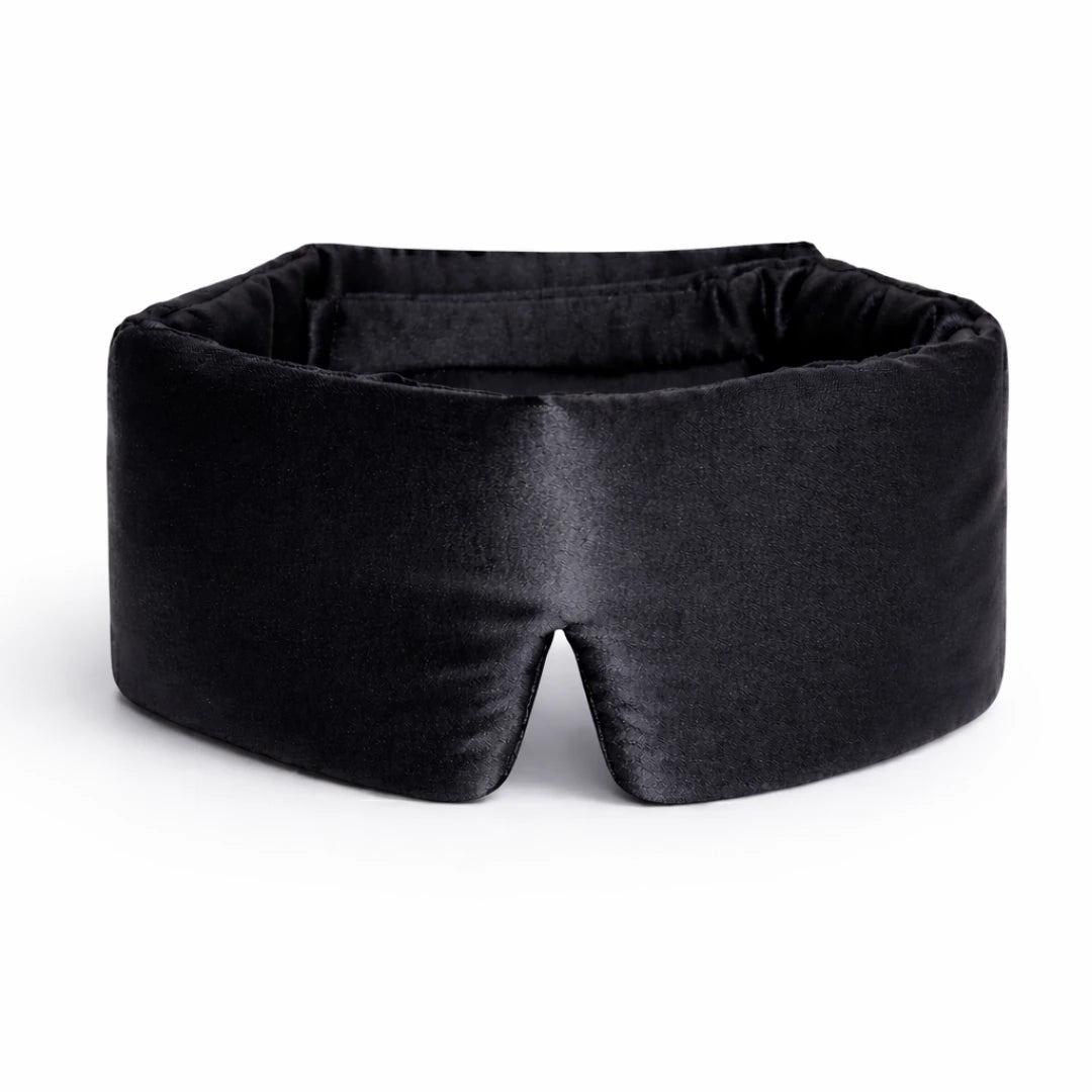 Zijden slaapmasker blauw productfoto