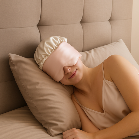 Waarom een zijden slaapmasker, kussensloop en bonnet je beter laten slapen