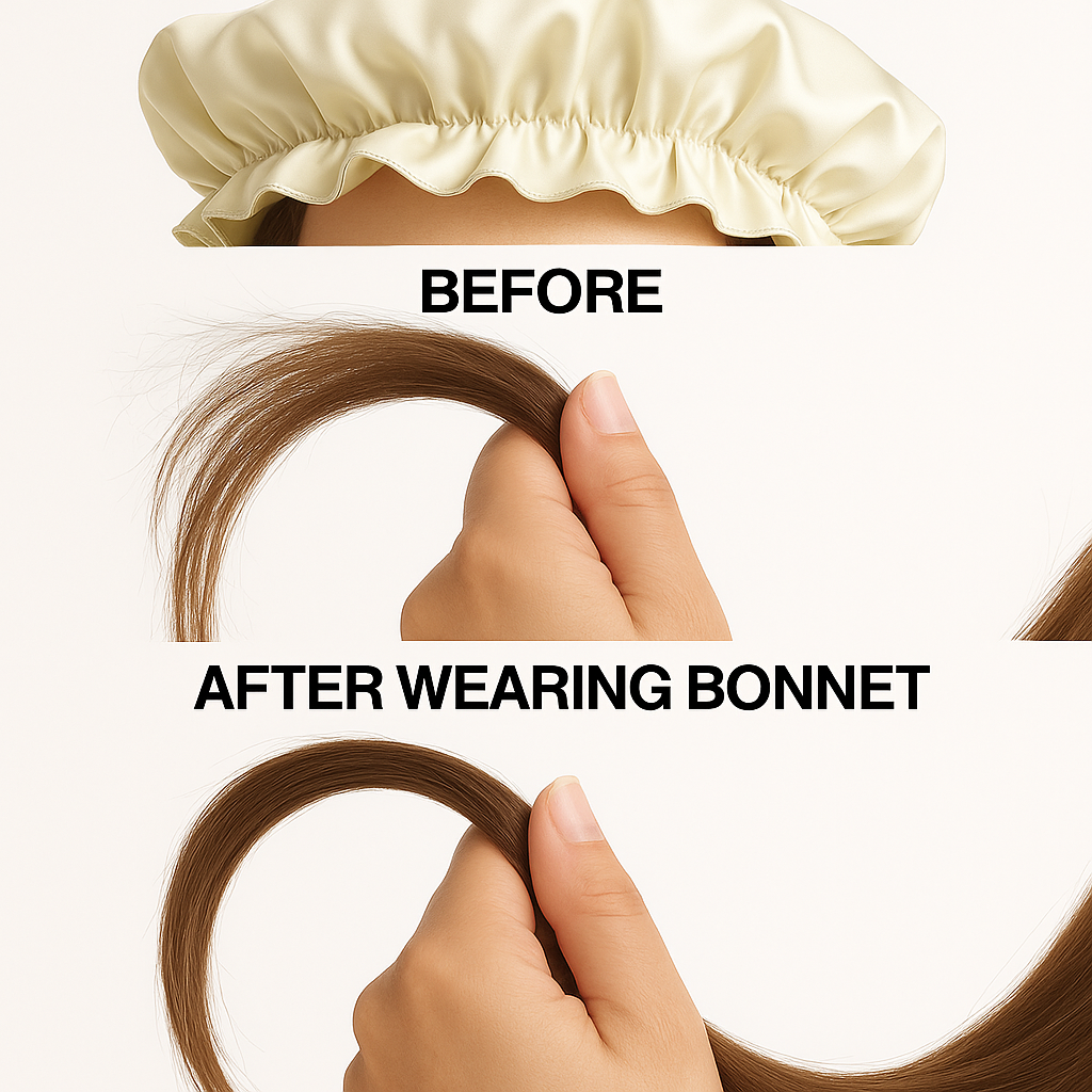 Zijden Bonnet Snoozzle Beige