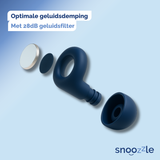 28 db geluidsfilter oordoppen blauw