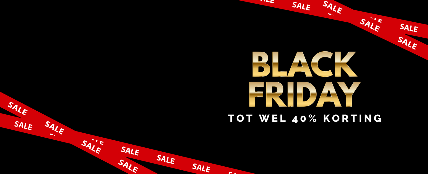 Black friday banner met korting