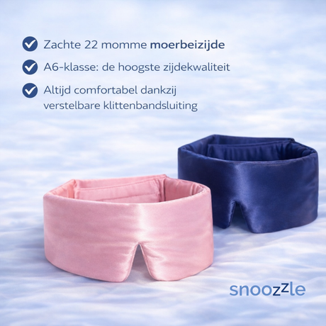 Voordelen van zijdenslaapmaskers blauw en roze