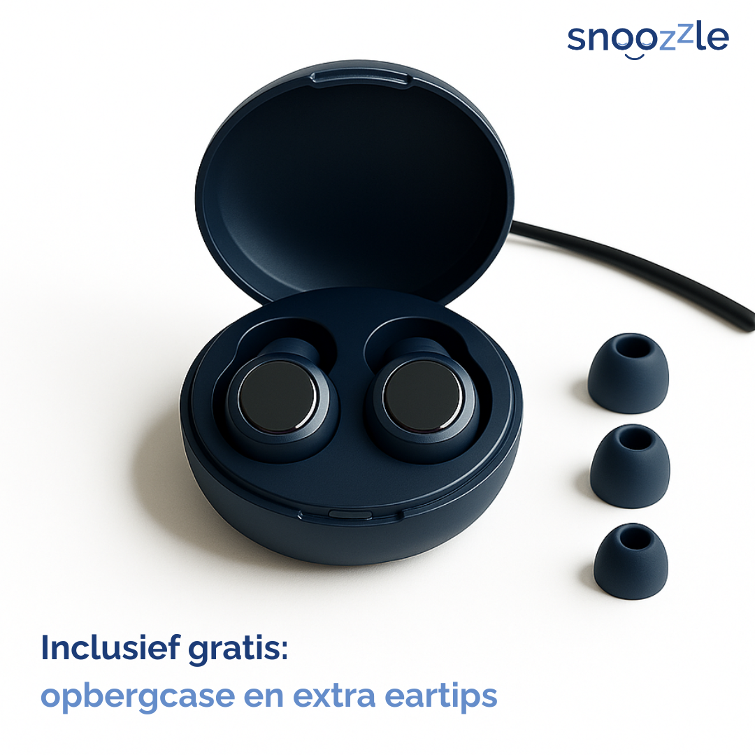 Hoes oordoppen slapen blauw met eartips