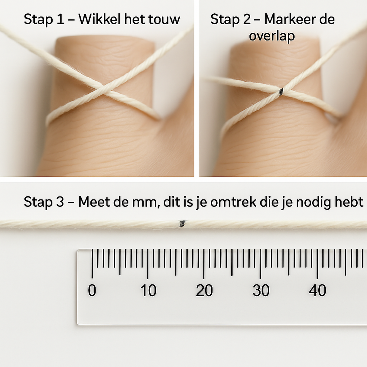 Smart ring ringmaat meten