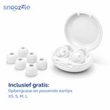 Witte oordopjes slapen met eartips