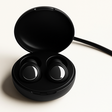 Oordopjes slapen zwart in case