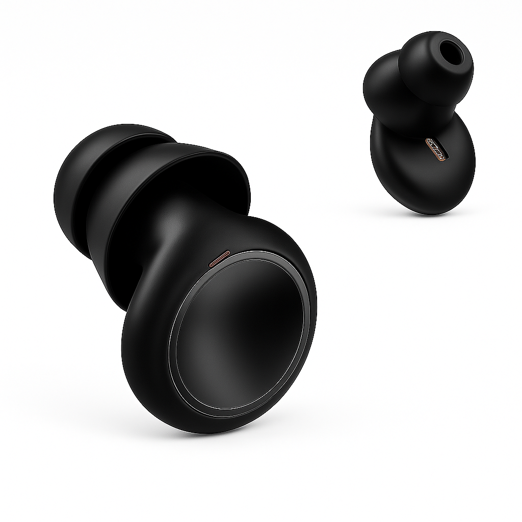 Oordopjes slapen zwart pro versie voorkant