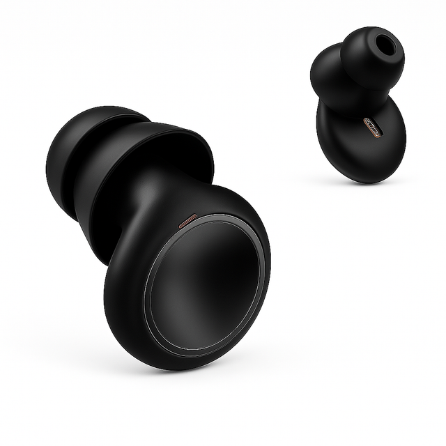 Oordopjes slapen zwart pro versie voorkant