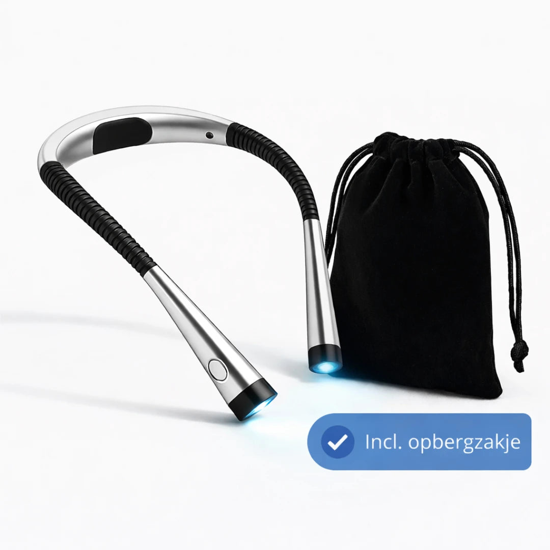 Neklamp met bijpassend opbergzakje