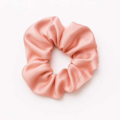 Scrunchie zijde roze