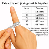 Smart ring ringmaat maattabel