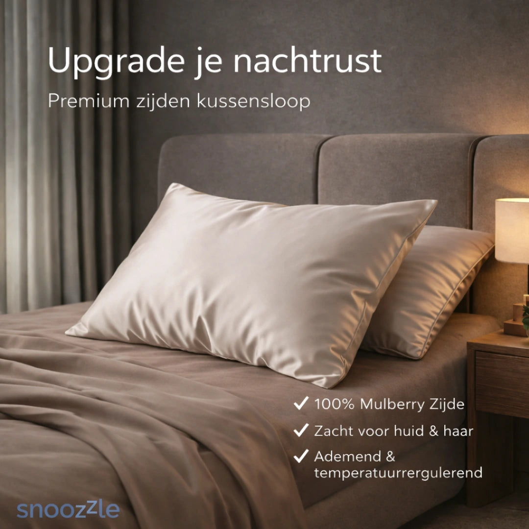 Voordelen zijden kussensloop beige