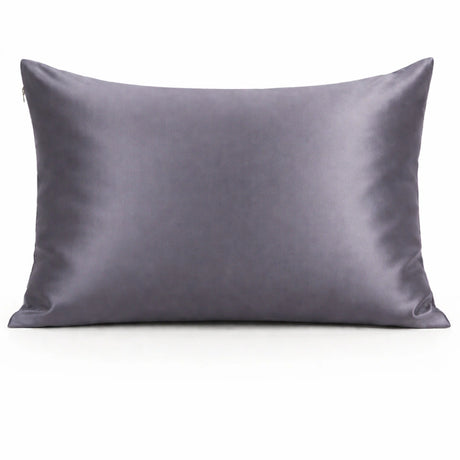 Zijden kussensloop grijs productfoto
