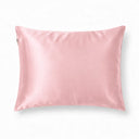 Roze zijden kussensloop