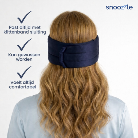 Voordelen zijden slaapmasker klittenbandsluiting