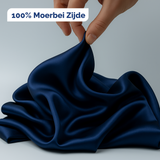 ZIjden stof blauw sample voorbeeld