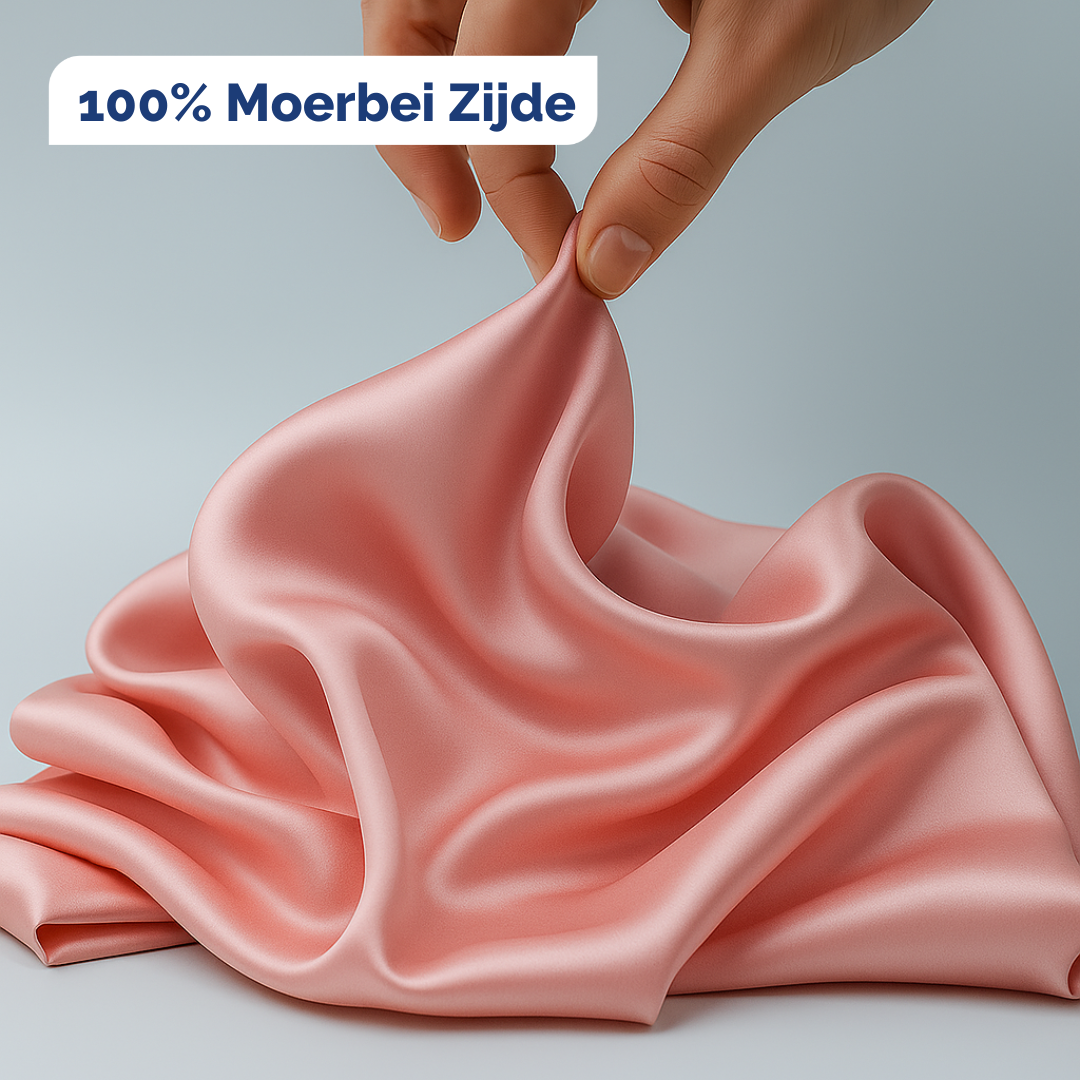 ZIjden stof roze sample voorbeeld