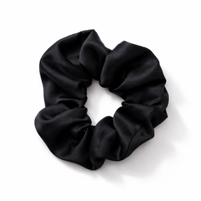 Scrunchie zwart zijde